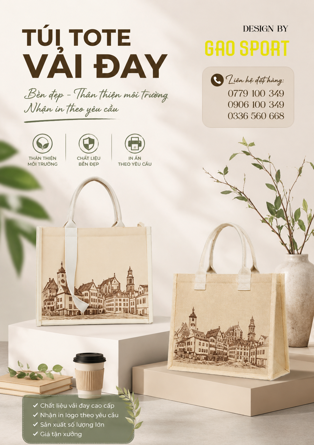 TÚI VẢI ĐAY
